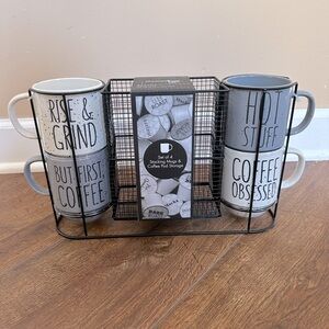 Stacking up stacking mugs and coffee pod storage